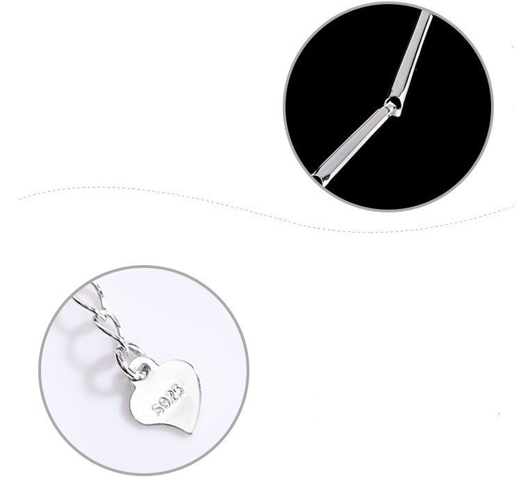 S925 silver moissanite four-leaf clover bracelet